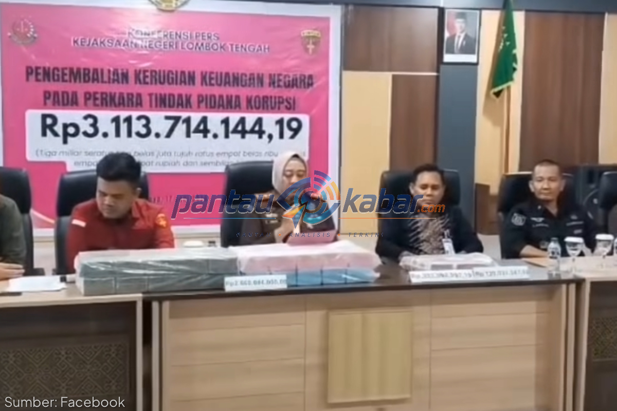 Konferensi pers pengembalian keuangan negara Konferensi pers pengembalian keuangan negara