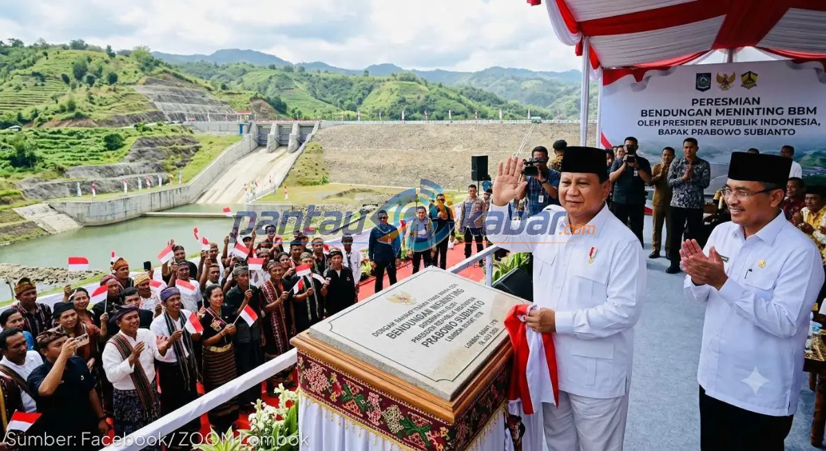 Presiden Prabowo Resmikan 5 Bendungan Serentak, Dipusatkan di Bendungan Meninting NTB Presiden Prabowo Resmikan 5 Bendungan Serentak, Dipusatkan di Bendungan Meninting NTB