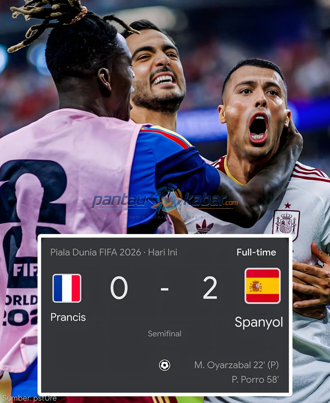 Spanyol Singkirkan Prancis 2-0 dan Melaju ke Final Piala Dunia 2026 Spanyol Singkirkan Prancis 2-0 dan Melaju ke Final Piala Dunia 2026