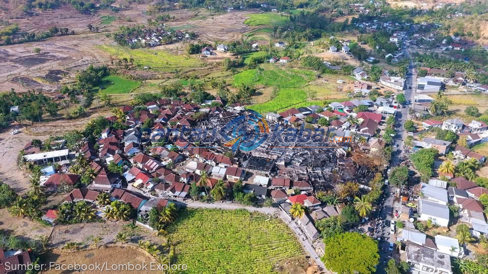 Kondisi Kawasan Adat Sade Desa Rambitan Pasca Kebakaran, Sabtu Malam 22 Agustus 2026 Kondisi Kawasan Adat Sade Desa Rambitan Pasca Kebakaran, Sabtu Malam 22 Agustus 2026