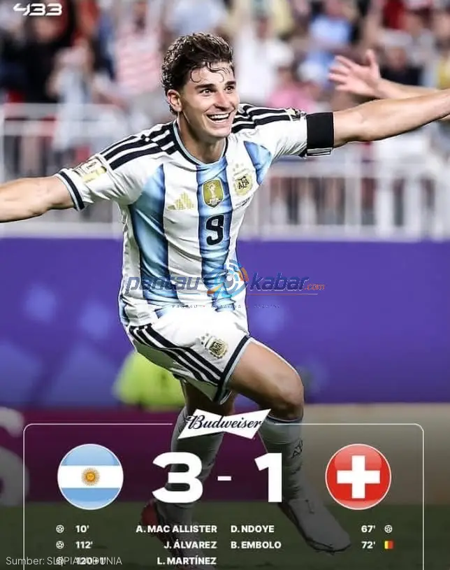 Julian Alvarez Man of The Match, Argentina Tumbangkan Swiss 3-1 dan Lolos ke Semifinal Julian Alvarez Man of The Match, Argentina Tumbangkan Swiss 3-1 dan Lolos ke Semifinal